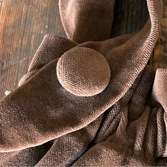 Emporio Armani Vintage Shoulder bag Brown Velvet / Velor Woman Authentic Used - Picture 3 of 6